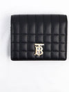 Lola Small Quilted Leather Folding Wallet Black Light Gold - BURBERRY - BALAAN 2