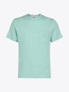 Tonal Fox Patch Short Sleeve Cotton T-Shirt Mist Green - MAISON KITSUNE - BALAAN 5