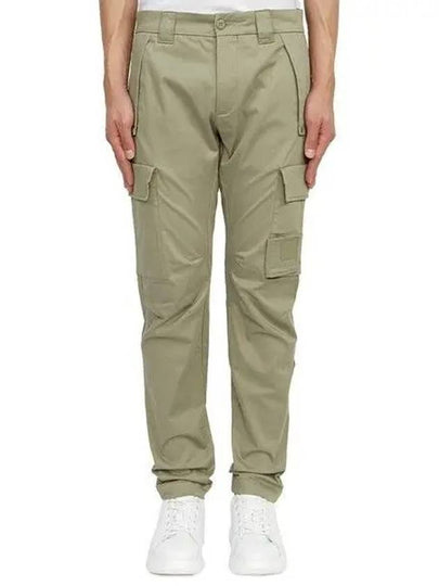 Men's Metropolis Stretch Satin Cargo Straight Pants Silver Sage - CP COMPANY - BALAAN 2