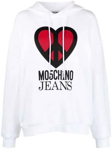 Graphic Print Jersey Hoodie J17133256 - MOSCHINO - BALAAN 1