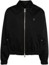 De Coeur Logo Zip-up Jacket Jacket Black - AMI - BALAAN 1