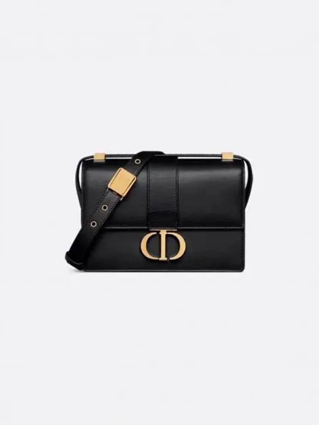 30 Montaigne Calfskin Small Cross Bag Black - DIOR - BALAAN 2