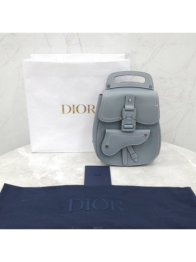 Lux You Gallop slingback mini gray 1ADBO022YKK - DIOR - BALAAN 7