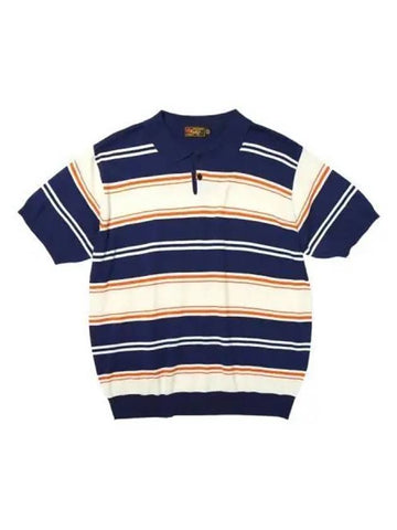 Chicano striped collar knit navy - OGARP - BALAAN 1