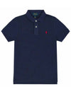 Kids Pony Embroidered Collar T Shirt Navy 547926 004 - POLO RALPH LAUREN - BALAAN 2