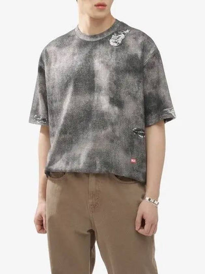 T-Wash-N2 Short Sleeve T-Shirt Grey - DIESEL - BALAAN 2