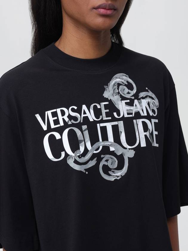 T-shirt con logo Versace Jeans Couture - VERSACE - BALAAN 3