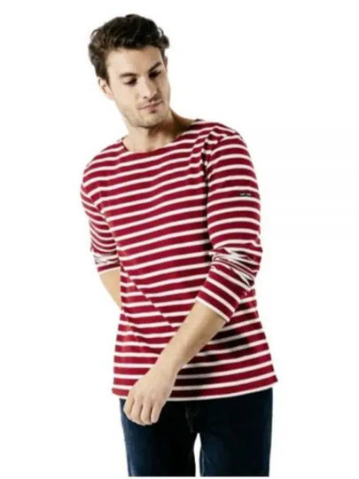 Meridien Modern Long Sleeve T-Shirt Persa Ecru Red - SAINT JAMES - BALAAN 2