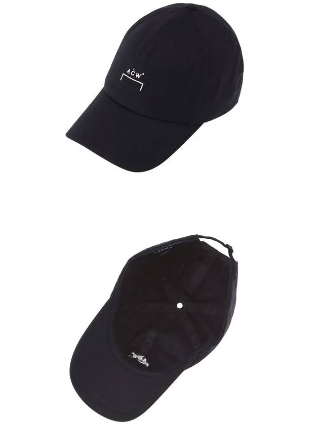 Men's White Embroidered Logo Ball Cap Black - A-COLD-WALL - BALAAN 4