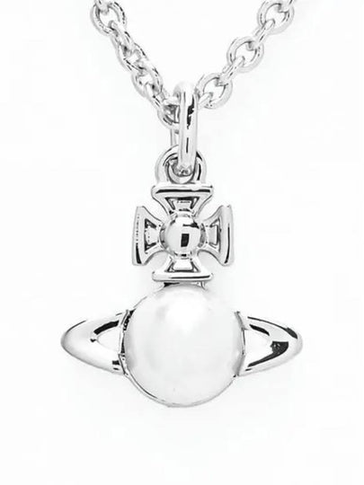 Balbina Pearl Pendant Necklace Silver - VIVIENNE WESTWOOD - BALAAN 2