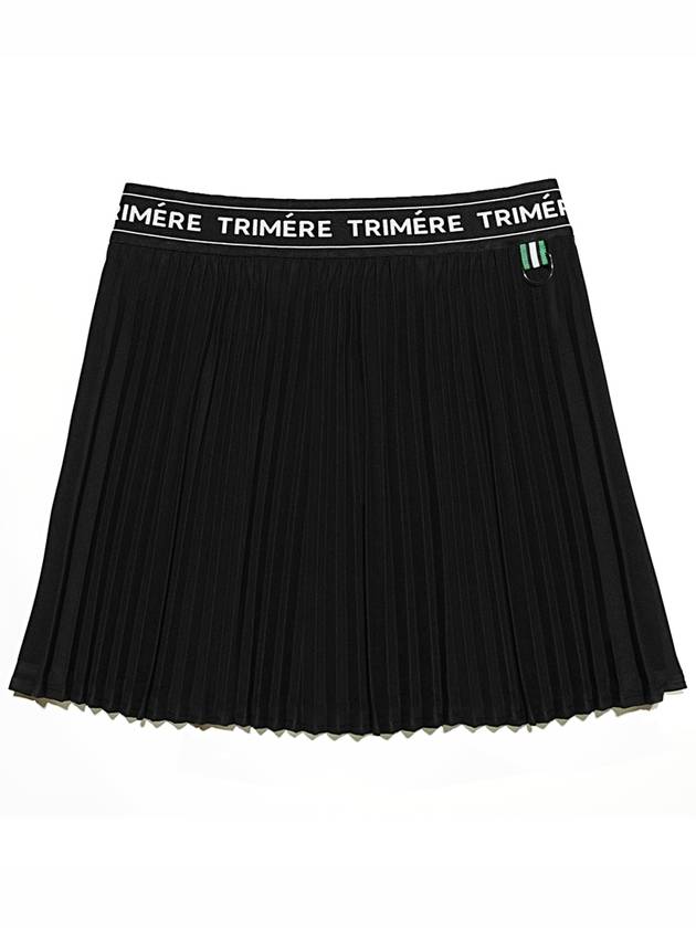 Wrinkle pleated banding skirt BLACK - TRIMERE - BALAAN 3