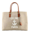 Anchor Print Cabas Tote Bag Beige - CELINE - BALAAN 1