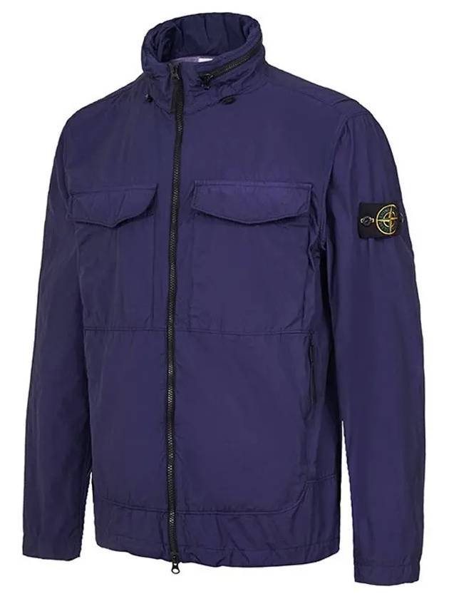 Wappen Naslan Light Watro Zip-up Jacket Dark Blue - STONE ISLAND - BALAAN 4