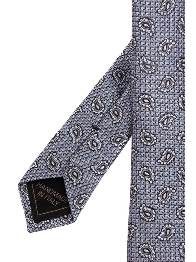 Brioni Silk Tie, Men's, Grey - BRIONI - BALAAN 3