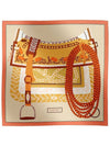 Silla De Gaucho 90 Scarf Rose Poudre - HERMES - BALAAN 2