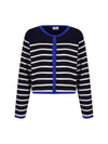 Round neck striped cardigan MK3AD210 - P_LABEL - BALAAN 9