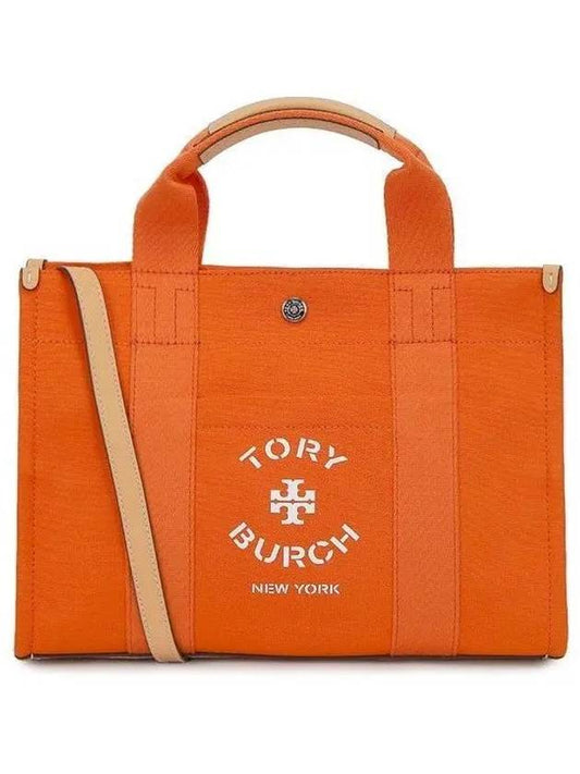 Logo Tote Bag Orange - TORY BURCH - BALAAN 2