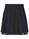 School Uniform Pleated Skirt Navy - THOM BROWNE - BALAAN 2