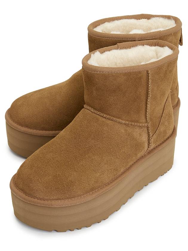 Classic Mini Platform Suede Winter Boots Chestnut - UGG - BALAAN 2