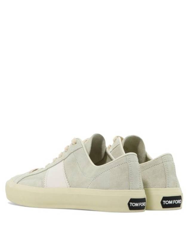 Suede Low Top Sneakers Marble Cream - TOM FORD - BALAAN 5