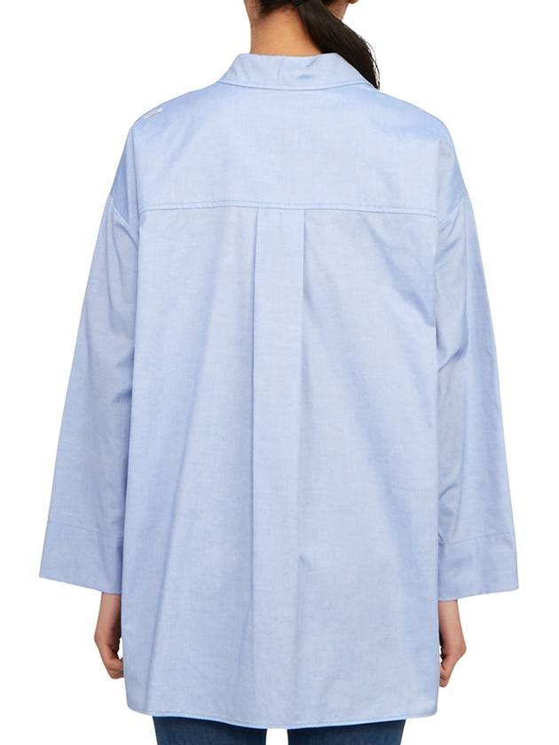 Sylvie Long Sleeve Shirt Blue - MAX MARA - BALAAN 7