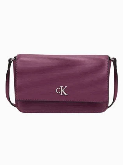 JEANS Women s Wine CKJ Minimal Monogram Wallet Chain Cross Bag DP1659 515 - CALVIN KLEIN - BALAAN 1