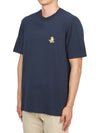 Speedy Fox Patch Comfort Short Sleeve T-Shirt Ink Blue - MAISON KITSUNE - BALAAN 3