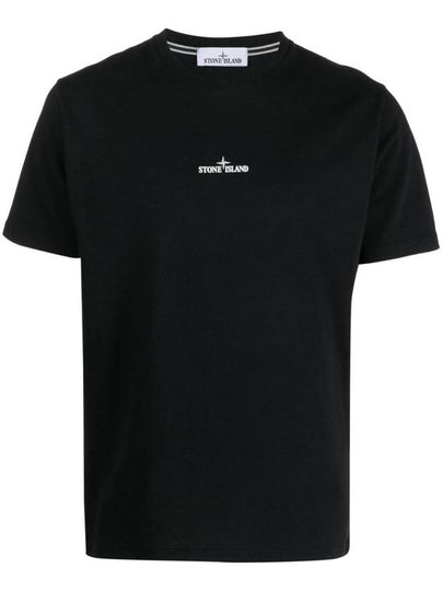 Stamp Two Print Short Sleeve T-Shirt Black - STONE ISLAND - BALAAN 2