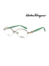 Oval Titanium Eyeglasses Green - SALVATORE FERRAGAMO - BALAAN 2