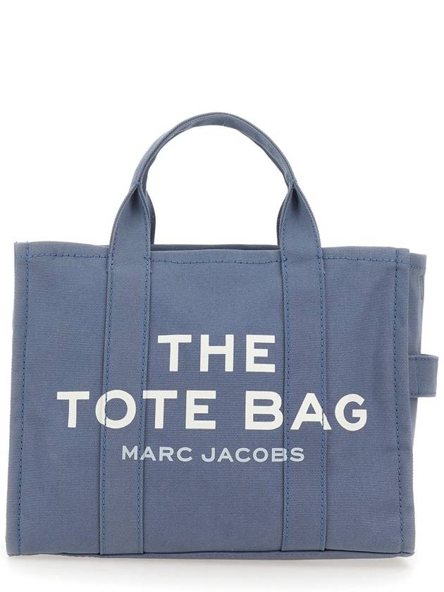 Logo Medium Canvas Tote Bag Blue - MARC JACOBS - BALAAN 4