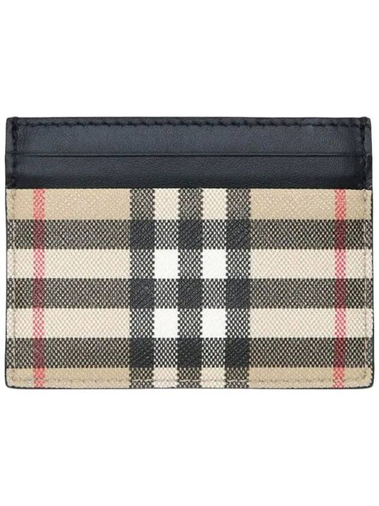 Men's Vintage Check Card Wallet Beige - BURBERRY - BALAAN 2