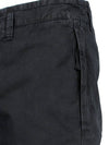 Logo Cotton Slim Cargo Shorts Black - STONE ISLAND - BALAAN 9