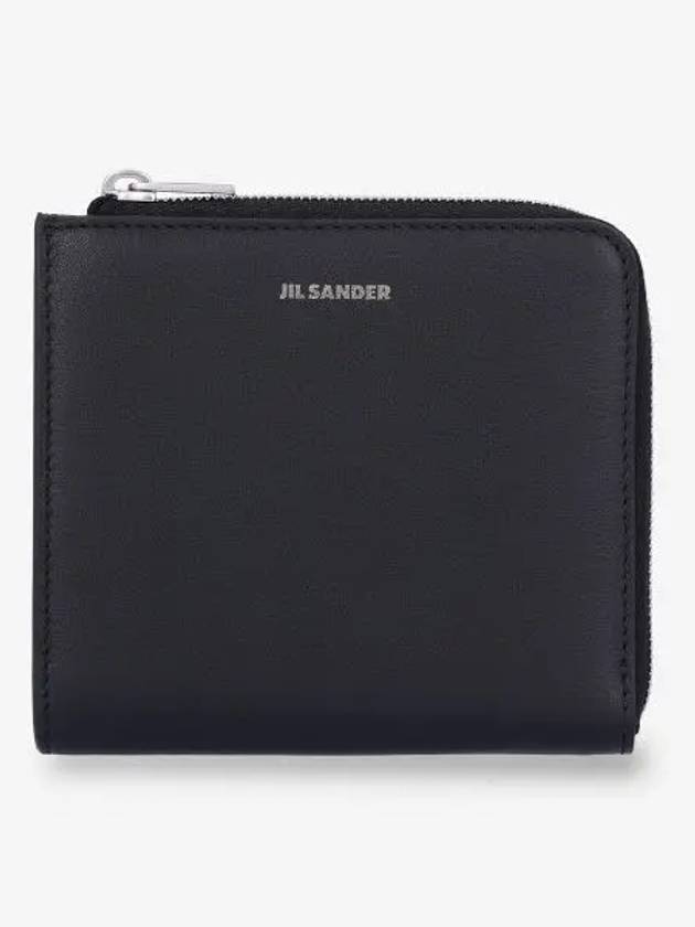 Logo Half Wallet Black - JIL SANDER - BALAAN 2