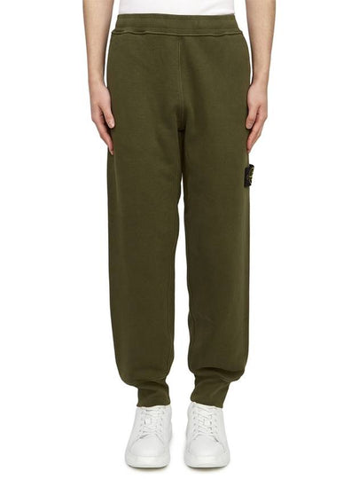 Wappen Patch Cotton Jogger Pants Khaki - STONE ISLAND - BALAAN 2