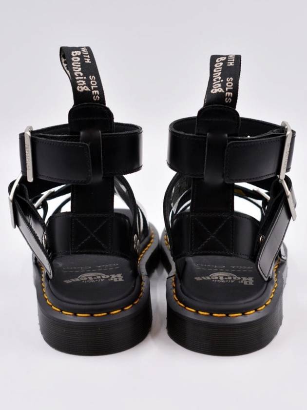 DrMartens x RICK OWENS Men's Black Leather Griffon Sandals DM21S6806 - DR. MARTENS - BALAAN 5