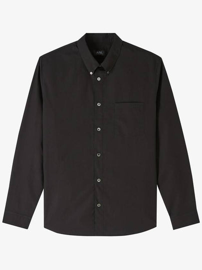 Edouard Long Sleeve Shirt Black - A.P.C. - BALAAN 2