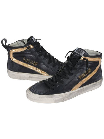 DP Sail Gold Line Slide Star Sneakers - GOLDEN GOOSE - BALAAN 1