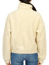 High Neck Fleece Zip-Up Jacket Ivory - PARAJUMPERS - BALAAN 6