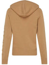 Women's Ananas Wool Cashmere Knit Hoodie Camel - MAX MARA - BALAAN 3