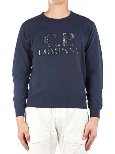 Logo Cotton Sweatshirt Navy - CP COMPANY - BALAAN 2