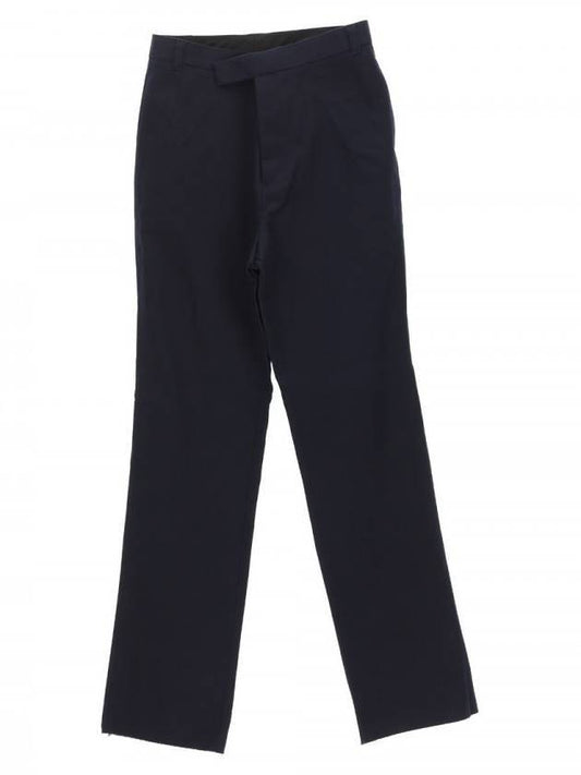 Twill Unconstructed Straight Pants - THOM BROWNE - BALAAN.