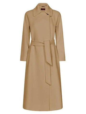 Studio Women s Cielo Belted Wool Coat Camel 2360160833600 002 - MAX MARA - BALAAN 1