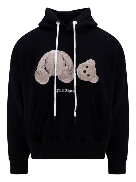 Broken Bear Hoodie Black - PALM ANGELS - BALAAN 2