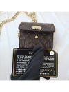 Boy Flap Chain Grained Calfskin Coin Case Gold Black - CHANEL - BALAAN 8