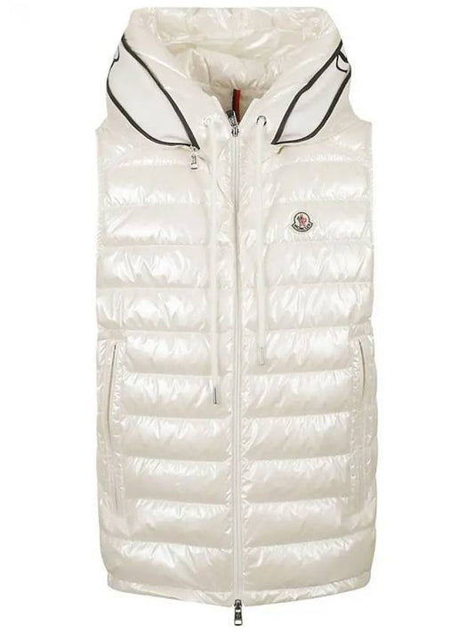 AKAISHI padded vest white 1A000 59 596J9 001 - MONCLER - BALAAN 1