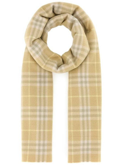 Vintage Check Cashmere Fringe Scarf Beige - BURBERRY - BALAAN 2