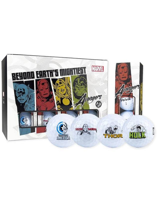 Marvel Avengers Character 3 Piece Golf Ball 12 Ball Set White Golf Ball - VOLVIK - BALAAN 2