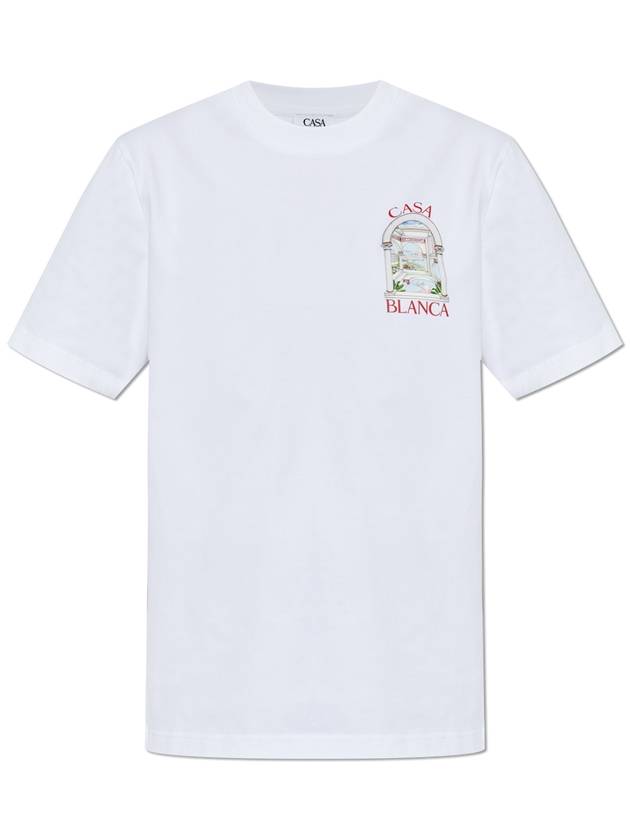 Casablanca Printed T-shirt, Women's, White - CASABLANCA - BALAAN 1