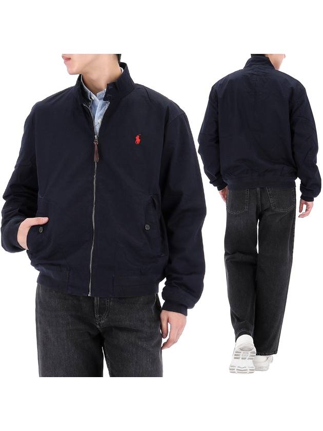 Embroidered Pony Logo Zip Up Jacket Navy - POLO RALPH LAUREN - BALAAN 2