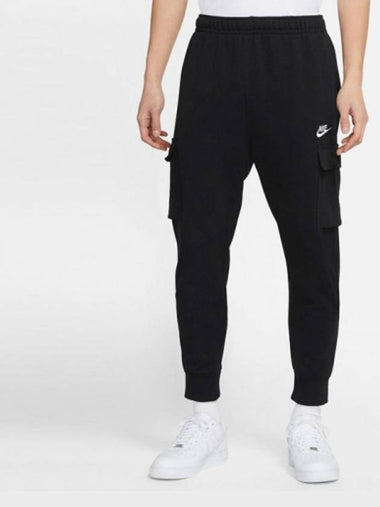 01 CZ9955 010 Club French Terry Cargo Pants Black - NIKE - BALAAN 1